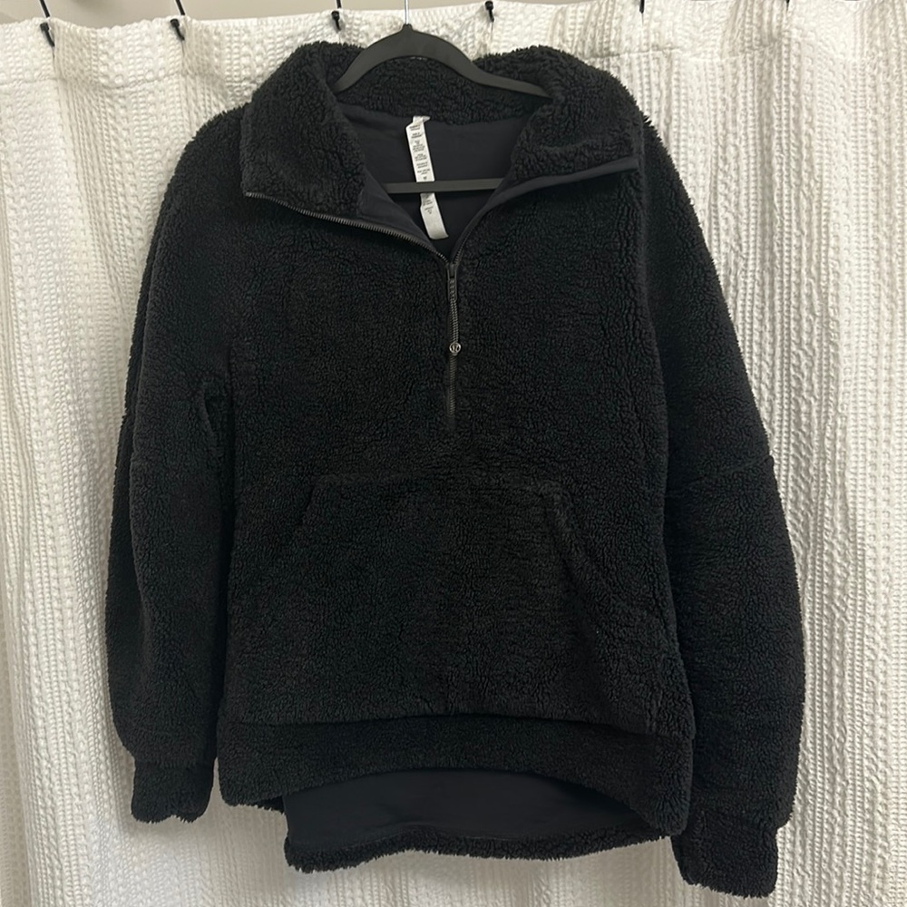 Lululemon scuba oversized fleece funnel neck half zip -*long